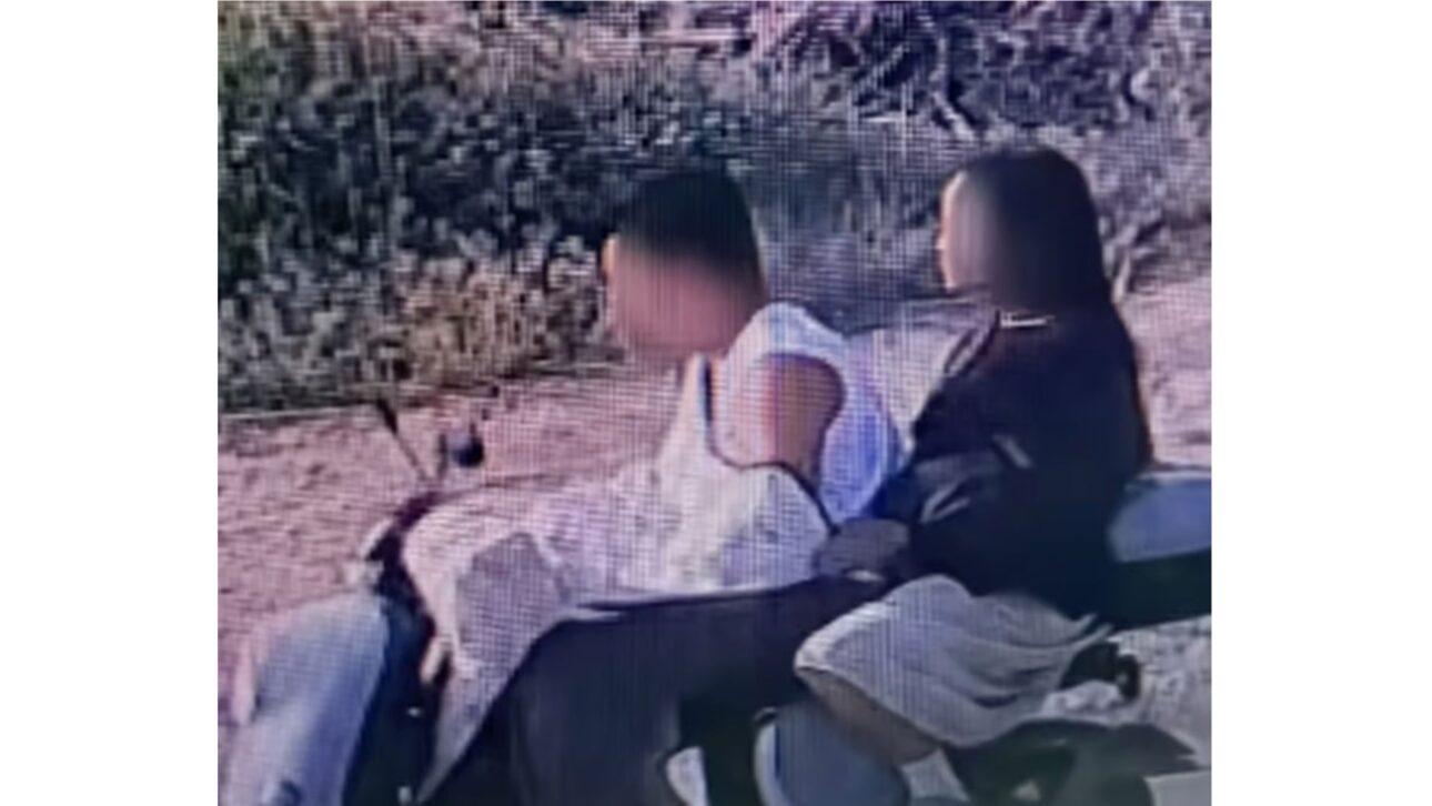 Security camera images, above, show the animal theft suspects fleeing on an electric bike with Chutou hidden under a cover. Photo: Douyin