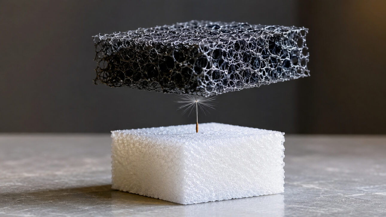 Aerographite é 75 vezes mais leve que o isopor