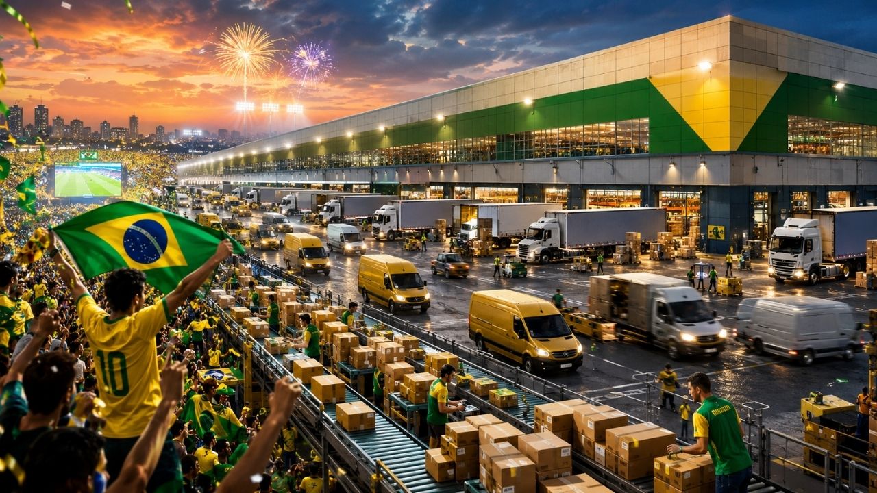 Amazon quer usar a Copa do Mundo para vender mais que na Black Friday no Brasil, com Prime Day de 7 dias, 9 mil vagas temporárias, 300 polos logísticos, frete grátis e centro de distribuição (1)