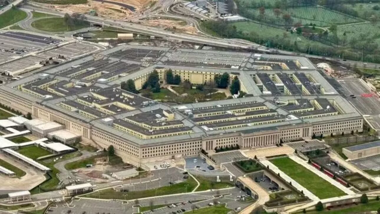 Imagem aérea do Pentágono, sede do Departamento de Defesa dos Estados Unidos. — Foto: Getty Images