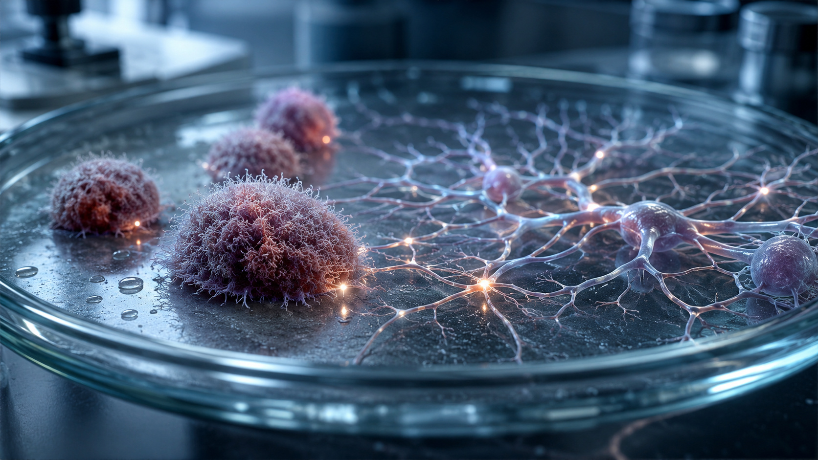 Anthrobots feitos com células humanas se movem sozinhos e estimulam neurônios em laboratório, destacando o avanço da bioengenharia.