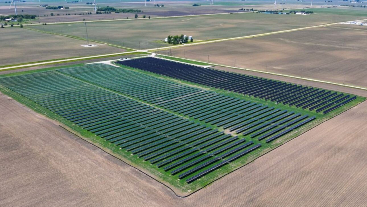 A fazenda solar Minonk.