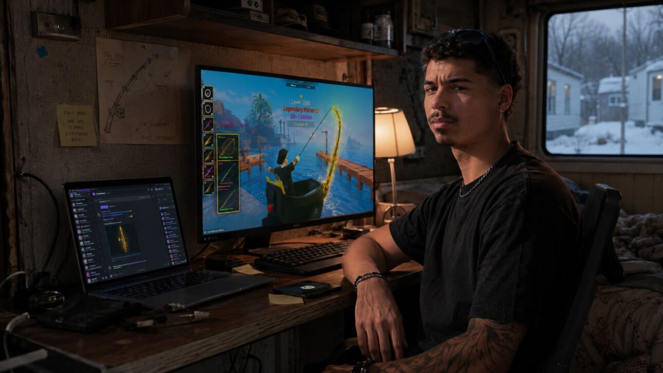 Aos 19, o jovem desenvolvedor Nate Colley fatura US$ 400 mil/mês com o Fisch, jogo de pesca no Roblox; Lego e Walmart anunciam nesse jogo no Roblox.
