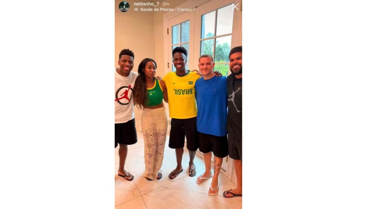 Vini Jr. with his siblings in the 'castle' — Photo: Reproduction/Instagram