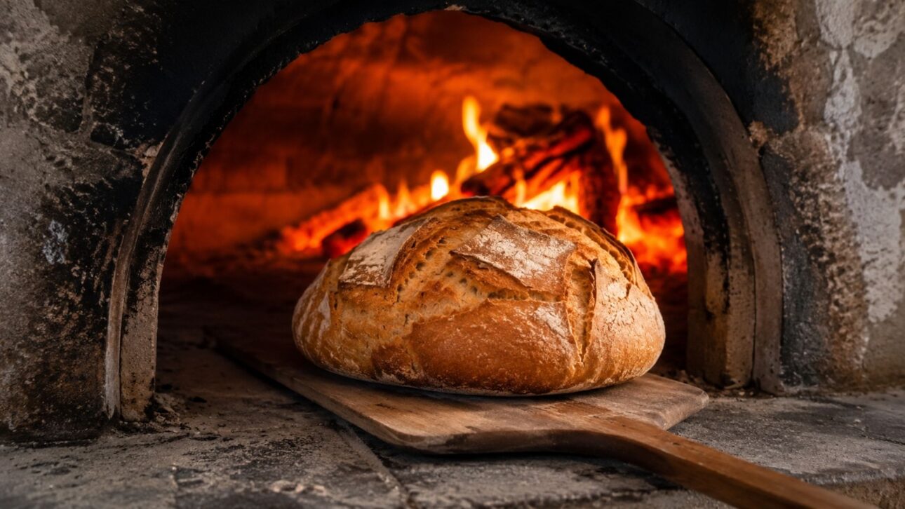 Padaria com forno a lenha de 1306 em Altamura, na Itália, vira febre viral: duas amigas de 87 e 89 anos assam o Pane di Altamura à mão e formam filas diárias.