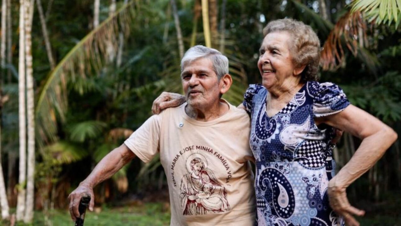 Seu Duquinha, ao lado da esposa, Luiza Bezerra - Crédito: Marcio Nagano