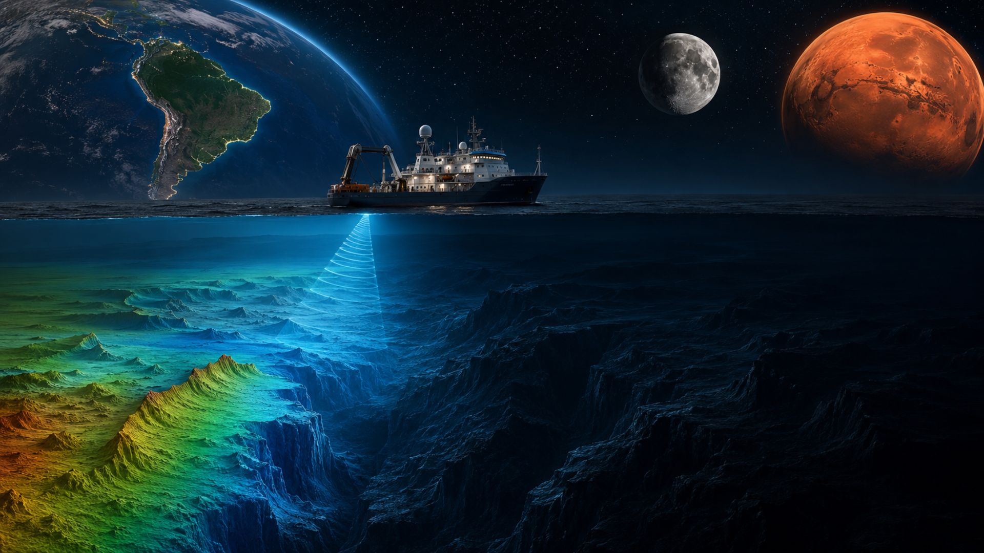 Só 28% do fundo dos oceanos tem mapeamento preciso, menos que Marte, e para o Brasil o tema é estratégico, ligado à soberania sobre a Amazônia Azul.