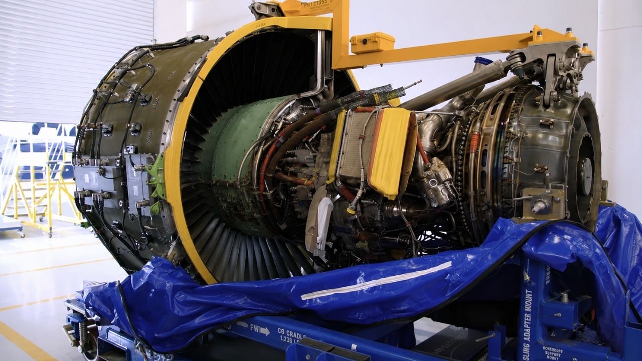 avião da Embraer faz som de baleia por motor Pratt & Whitney, câmara de combustão e vibração harmônica.