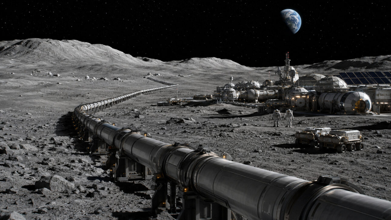Tubulação de 5 km na Lua levaria oxigênio até bases de astronautas, substituiria robôs carregadores e poderia virar a primeira grande obra de infraestrutura fora da Terra