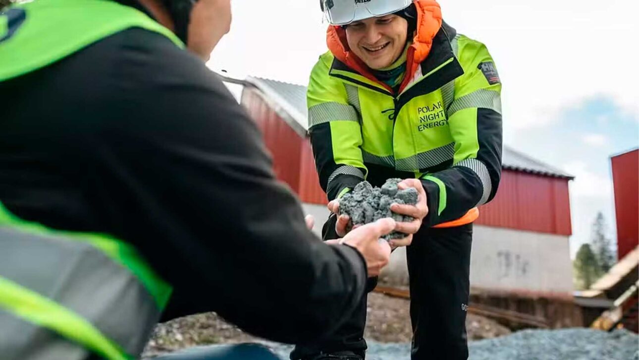 Sand battery uses crushed soapstone to store renewable heat and reduce emissions in Finland's urban heating