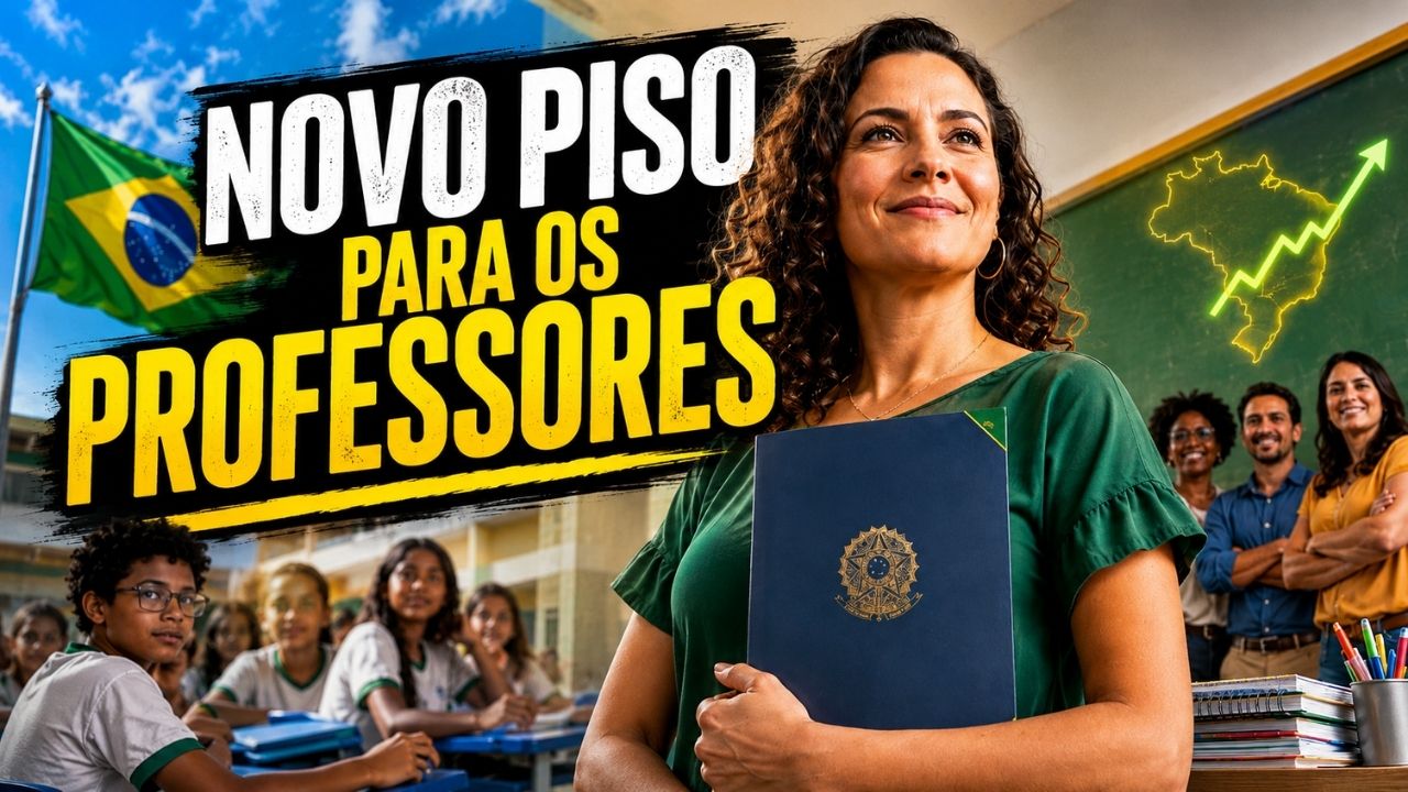 Brasil sancionou piso nacional de professores em R$ 5.130 para jornada de 40 horas, elevou salário mínimo da educação básica após reajuste de 5,4% e criou regra que impede aumentos abaixo