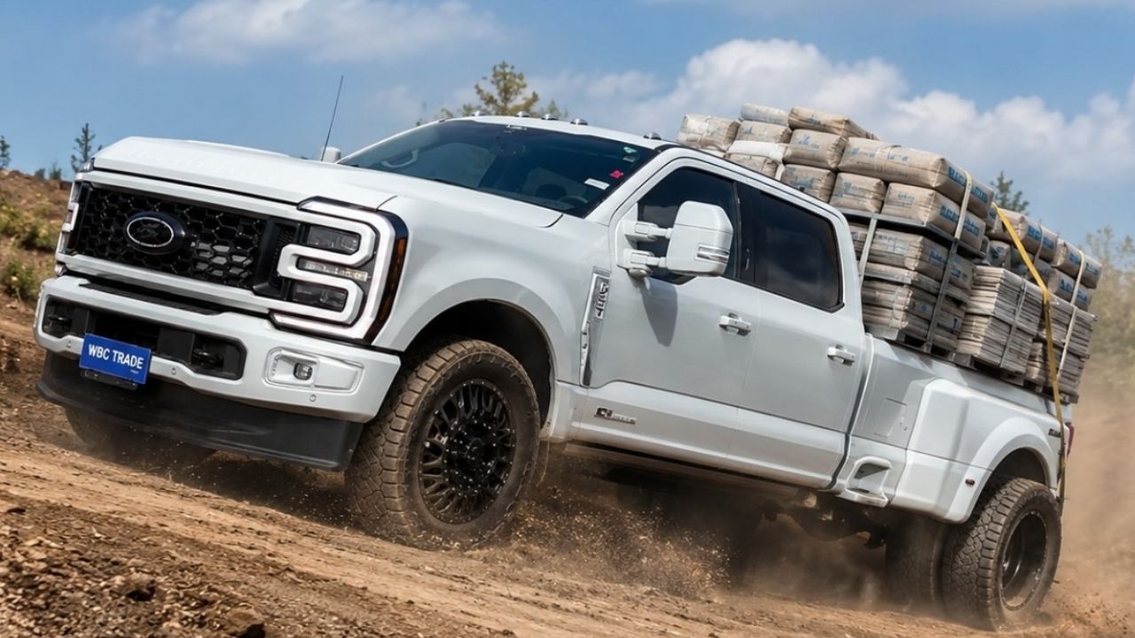 Caminhonete rara no Brasil assusta pelo tamanho e pelo preço Ford F-350 Platinum importada dos EUA traz V8 Power Stroke, pneus aro 24, banco de luxo e força para levar 3 toneladas (5)