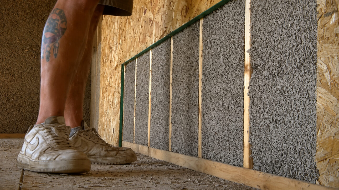 industrial hemp, lime, and water