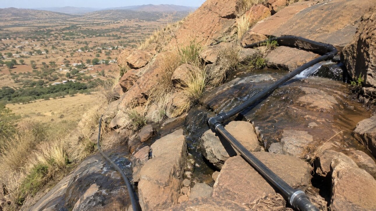 Moradores de aldeias no Limpopo (África do Sul) montaram um sistema de água ligando uma nascente às torneiras por R$ 3,7 mil e levaram água a 5.000 pessoas.
