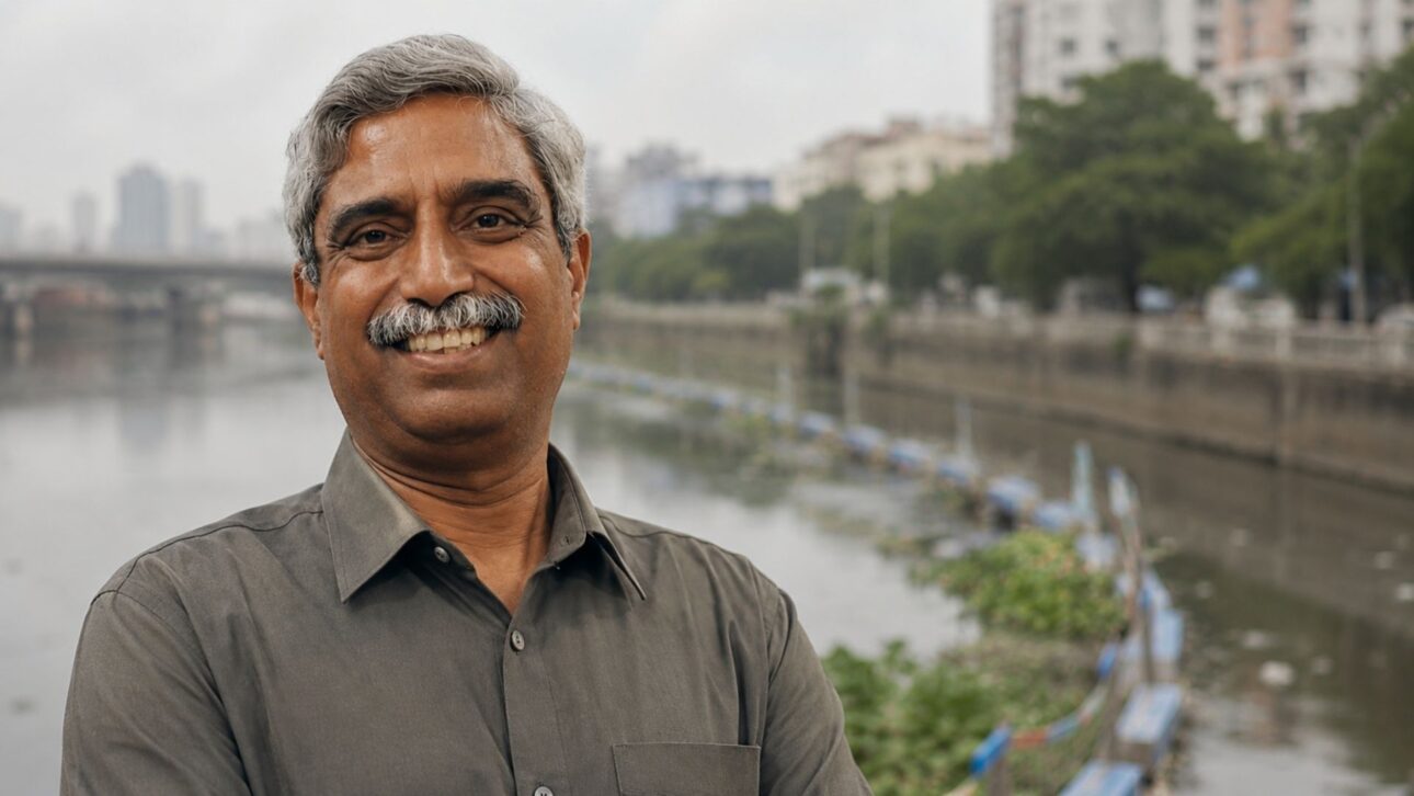 Merchant navy captain created a floating barrier that removed 20,000 tons of trash from the rivers of Chennai, India, and blocks plastic before the ocean.