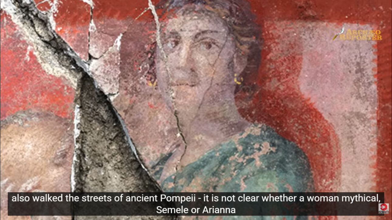 When no one expected, an impressive banquet hall with megalography, frescoes on three walls, and almost life-size characters depicting the procession of Dionysus emerges in Pompeii