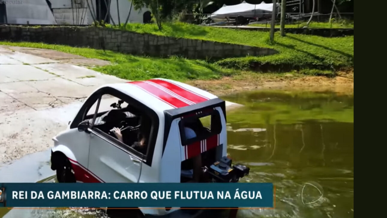 Carro anfíbio criado por brasileiro virou notícia