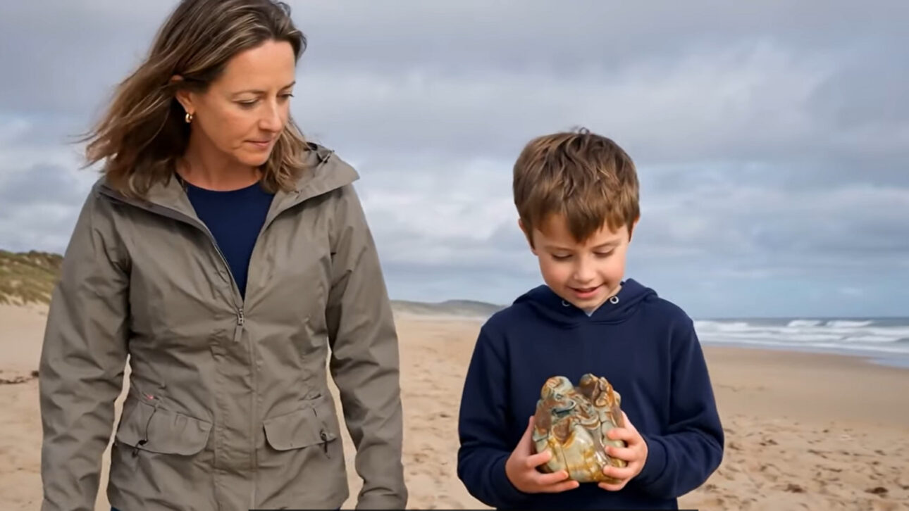 Era uma caminhada comum, mas menino de 11 anos e sua mãe encontram em praia inglesa molar de espécie extinta aparentada ao elefante-africano, datado de 1,8 milhão de anos