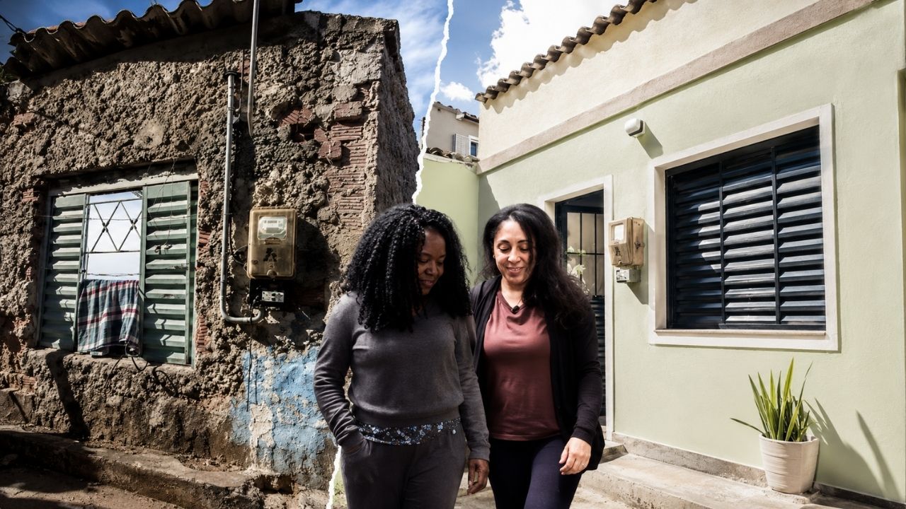 Casa de 24 m² onde faxineira criou 3 filhos foi emprestada para acolher jovem grávida e voltou destruída; em 50 dias, arquiteta muda tudo, amplia espaço, cria ventilação e devolve a Vânia o