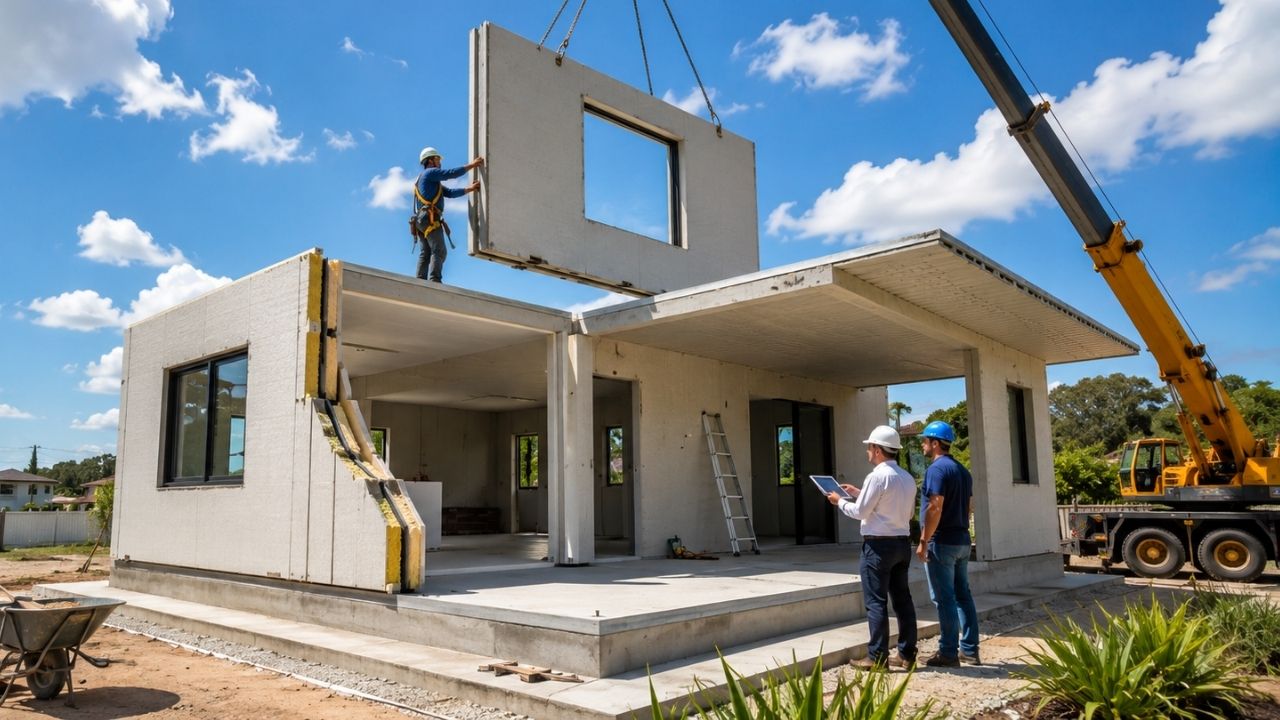 Casa pré-fabricada construída em poucos dias troca tijolo, cimento e argamassa por painéis prontos de fábrica, promete menos sujeira, menos desperdício e mais conforto térmico (1)