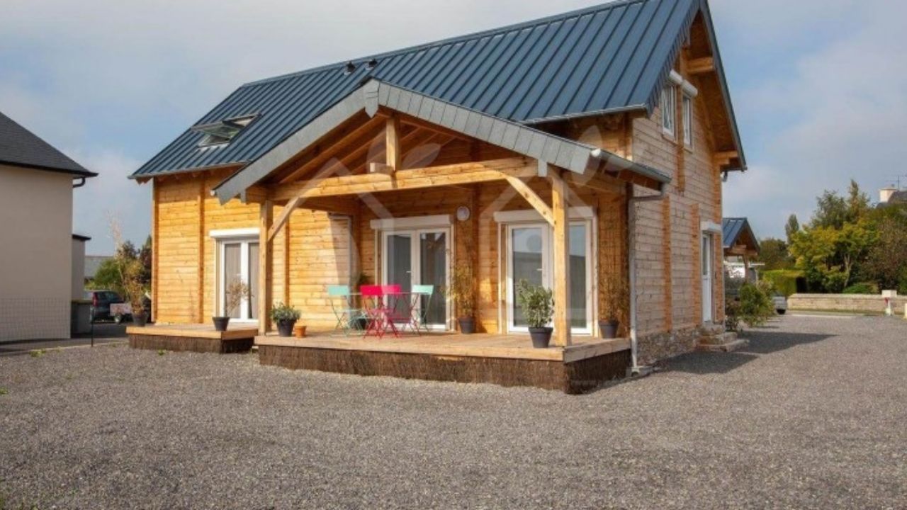 Casa prefabricada VERA S es casa de madera y casa de 132 m² con cuatro habitaciones en España.