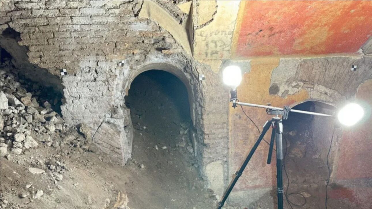 Casa romana encontrada sob escola perto do Coliseu
