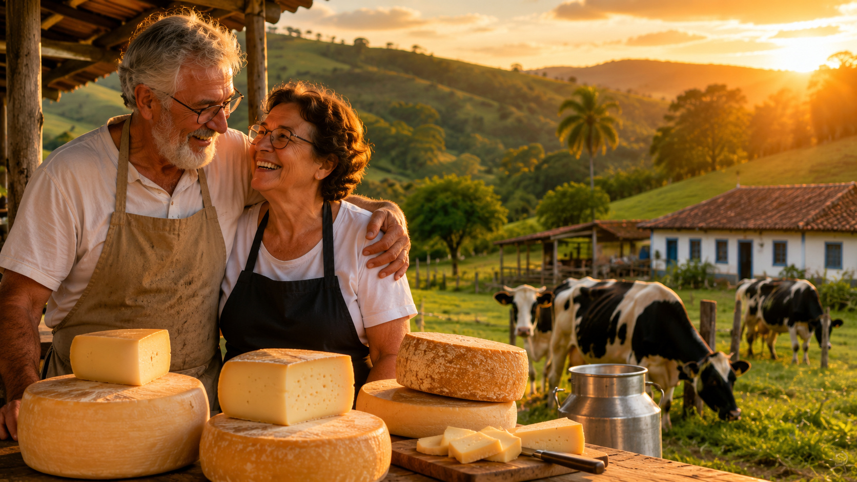 Jorge e Elisa se aposentaram no Rio de Janeiro, compraram um sítio de 50 hectares em Lima Duarte que nem sabiam como administrar e aprenderam a fazer queijo do zero, e quando foram premiados em Araxá com ouro e prata pela primeira vez, nem estavam lá porque não acreditavam que tinham chance de ganhar