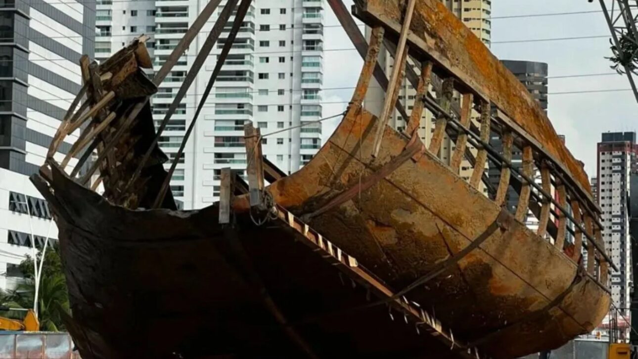 During the COP30 works in Belém, archaeological finds revealed a 19th-century buried ship, underground galleries, and indigenous ceramics over 500 years old.