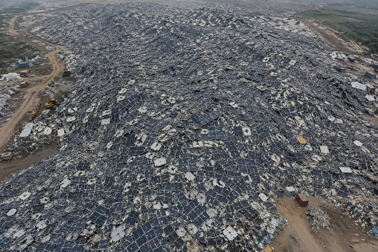 até 78 milhões de toneladas de painéis fotovoltaicos podem virar resíduo até 2050