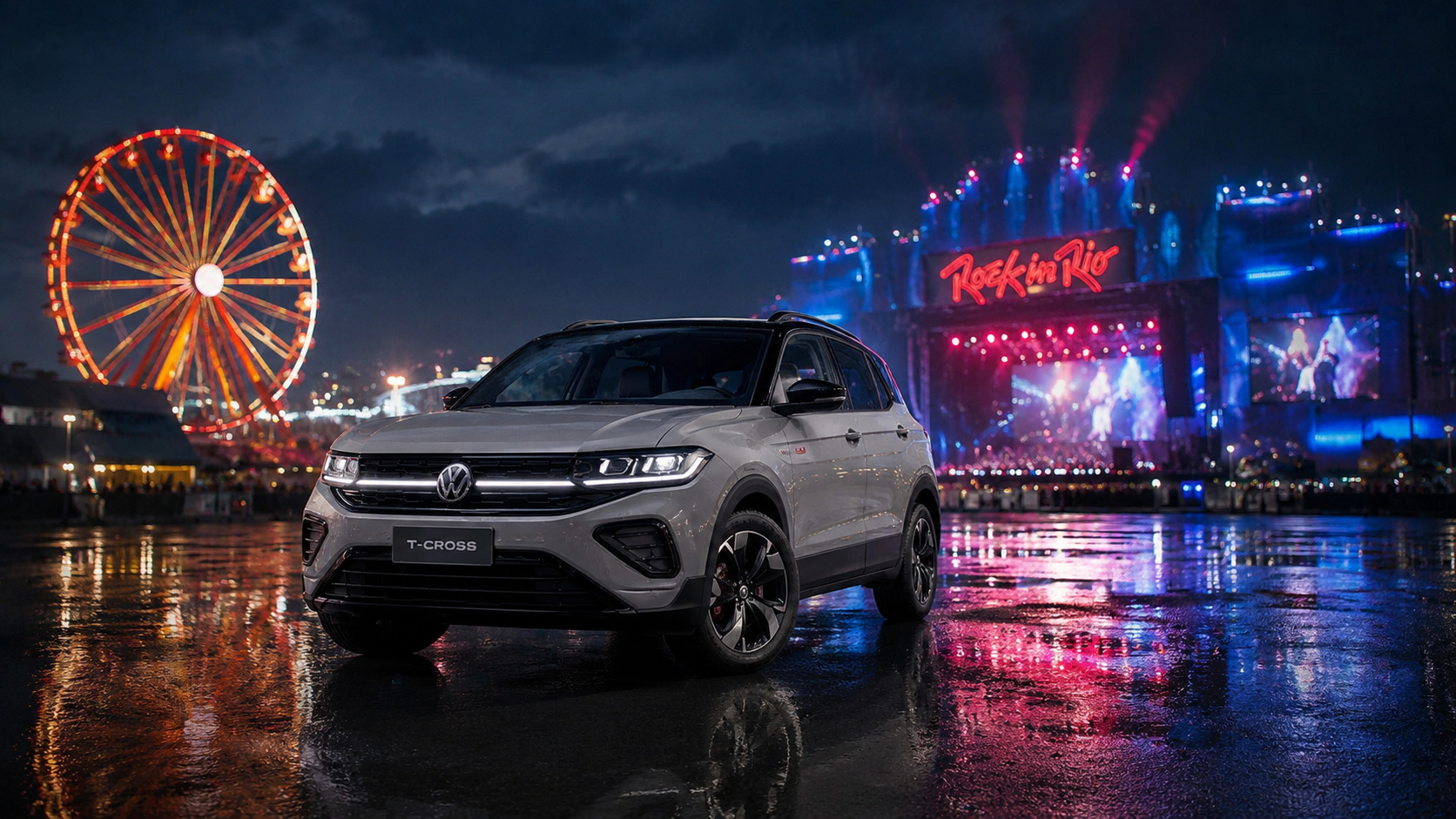 T-Cross ganha edição Rock in Rio com detalhes exclusivos, bancos temáticos, rodas de 17 polegadas e preço mantido pela Volkswagen em R$ 142.990