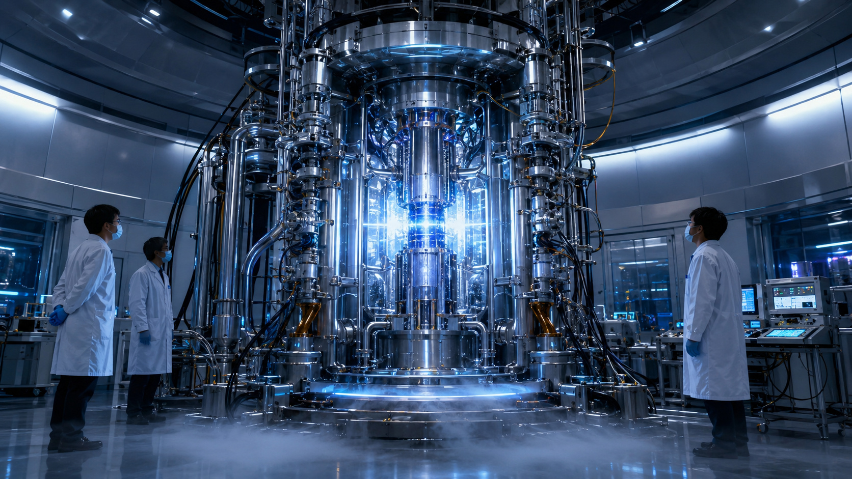 Laboratório avançado com superímã chinês de 35,6 tesla usado em pesquisas sobre semicondutores, energia limpa e campos magnéticos intensos.