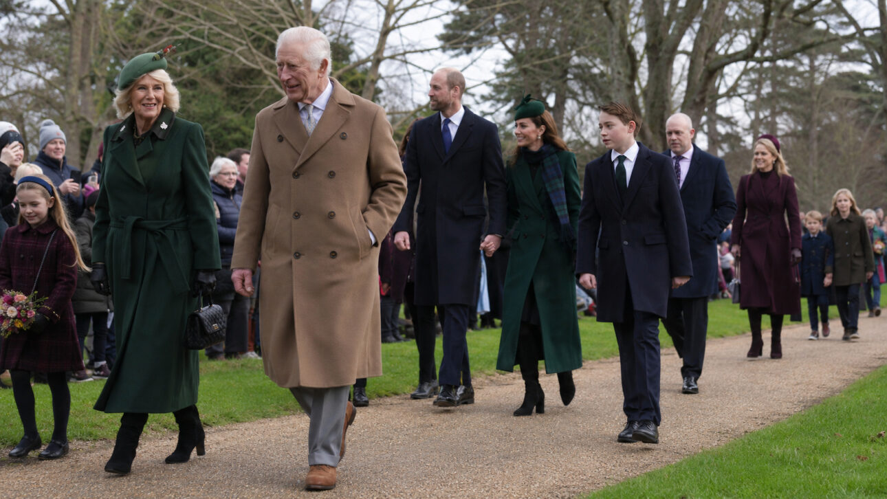 Members of the British royal family participate in an outdoor public engagement, while the monarchy's financing gathers state funds, historical assets, and private revenues.