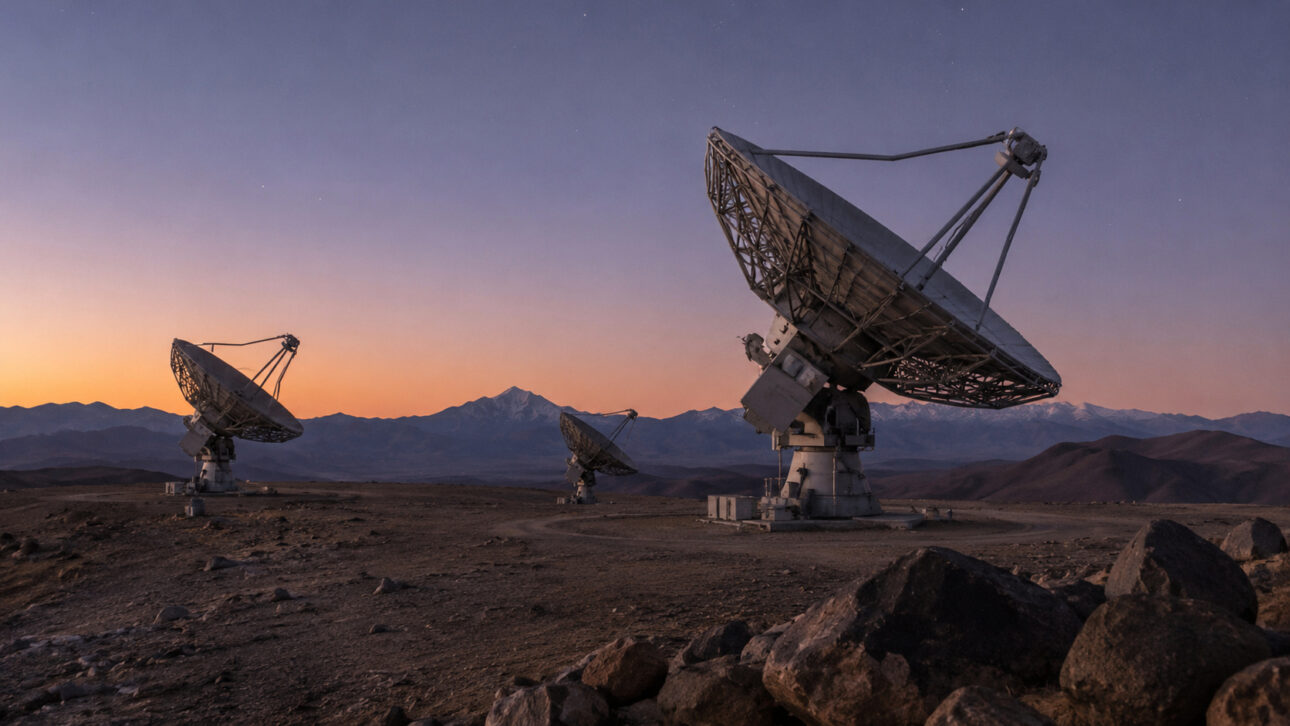 Radiotelescópios ayudan a astrónomos a investigar el posible origen del neutrino IC 210922A, detectado por el IceCube bajo el hielo de la Antártida.