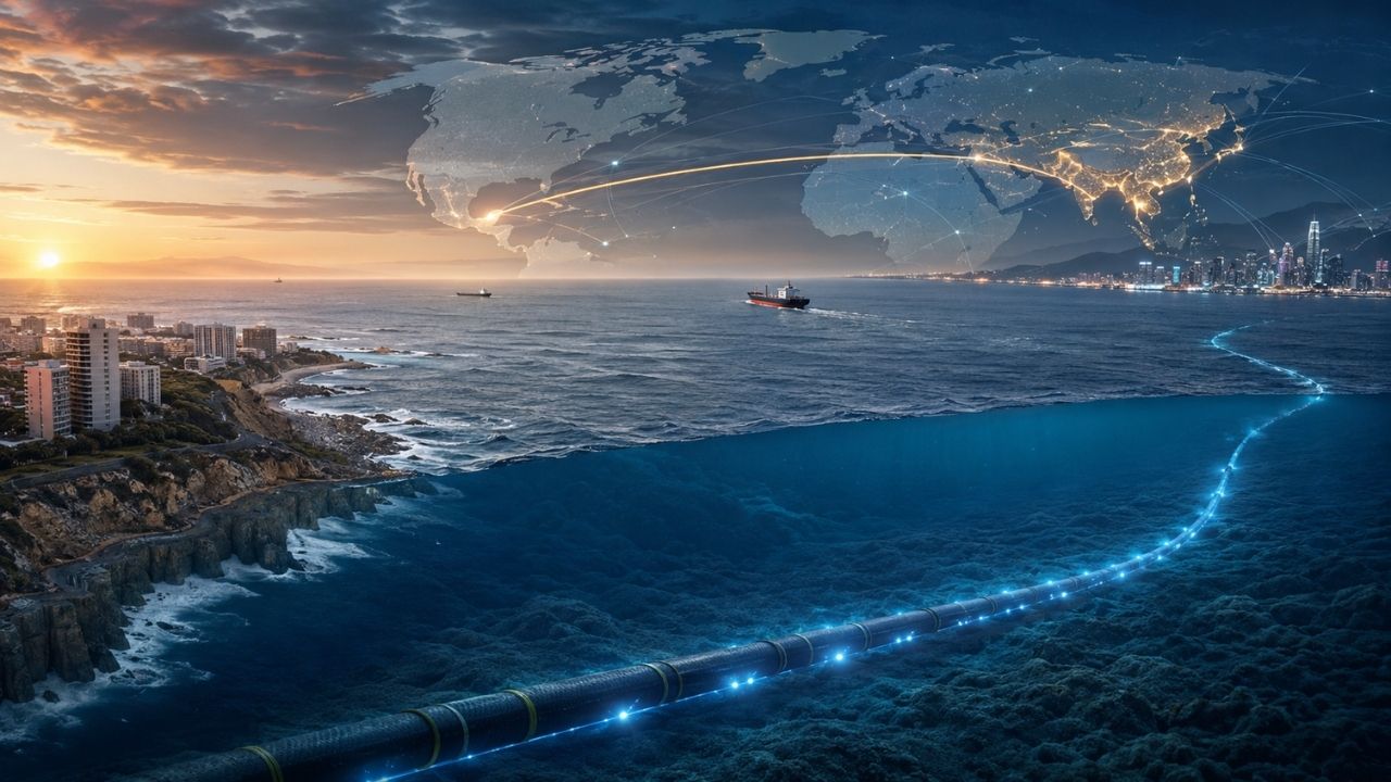 Cabo submarino no Chile expõe disputa entre China e Estados Unidos por dados e influência na América Latina.