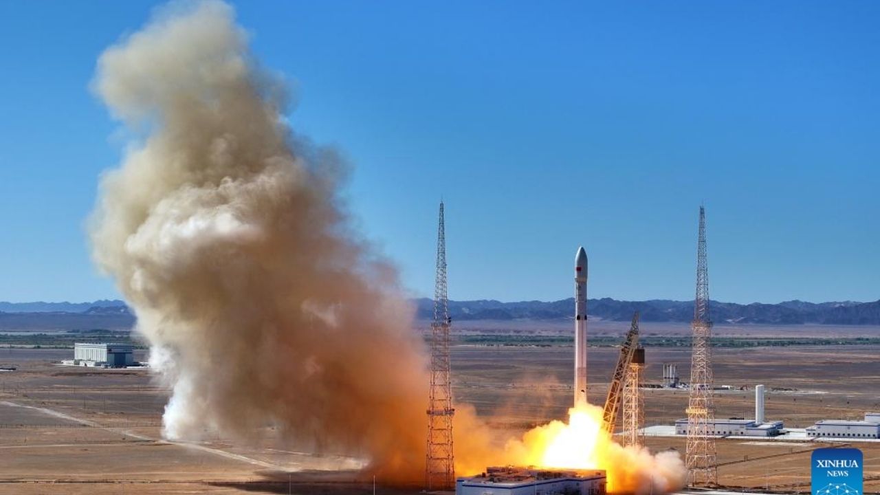 China launched the Long March 12B by surprise in the Gobi Desert with real satellites, but did not land the booster in the race against SpaceX.