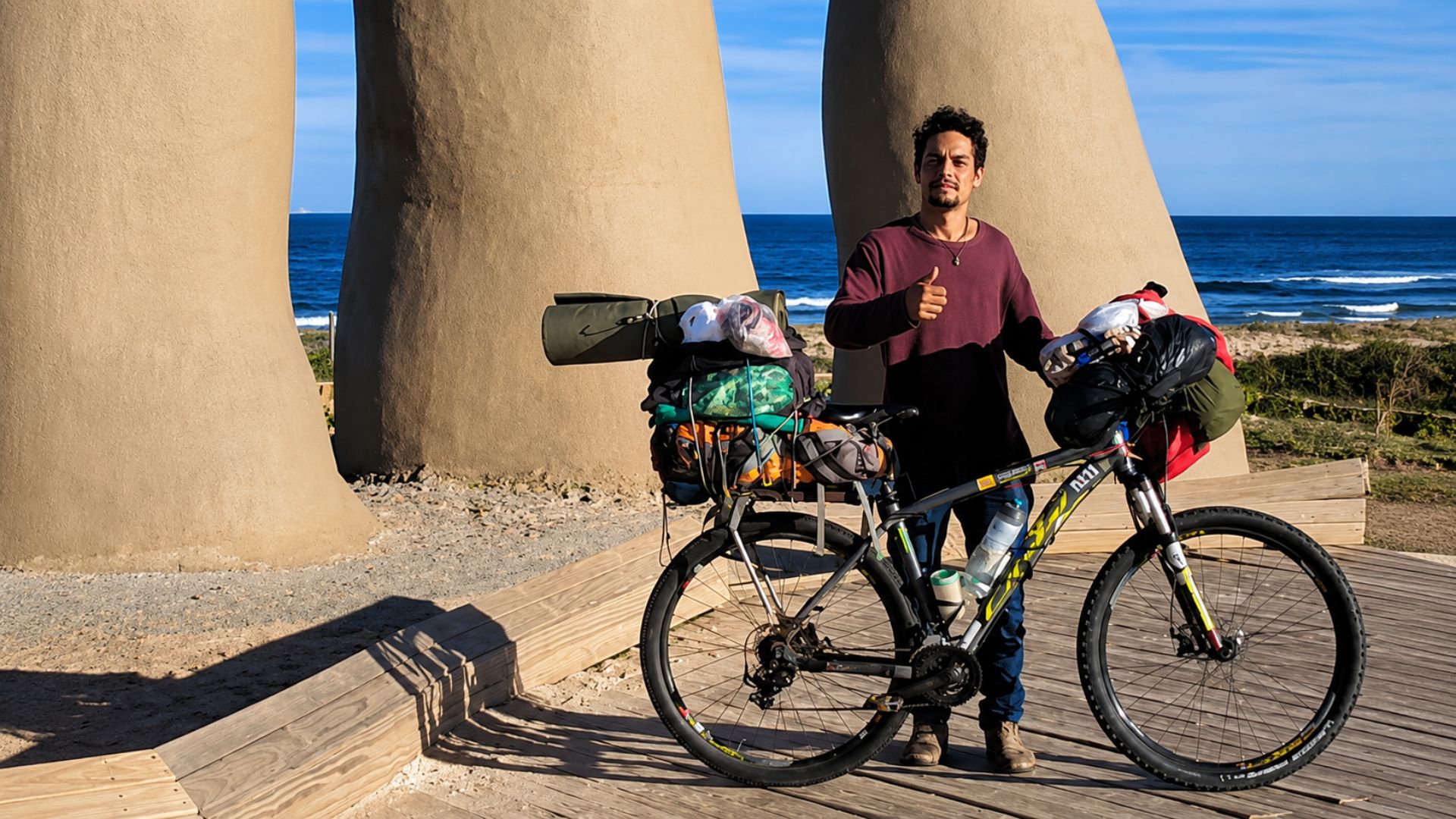 Com R$ 50, Willian Gomes saiu de Colinas do Tocantins e pedalou mais de 4 mil km de bicicleta até a Argentina, rumo a Ushuaia, sem aceitar caronas.