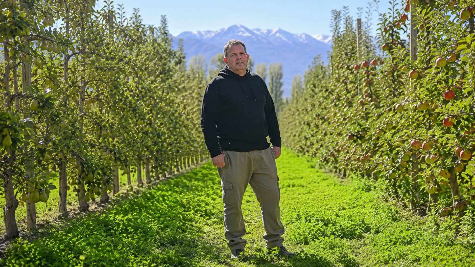 Da banca de feira ao agronegócio: fruticultor da Patagônia processa 18 milhões de quilos de peras e maçãs por ano, com exportação direta para o Brasil.