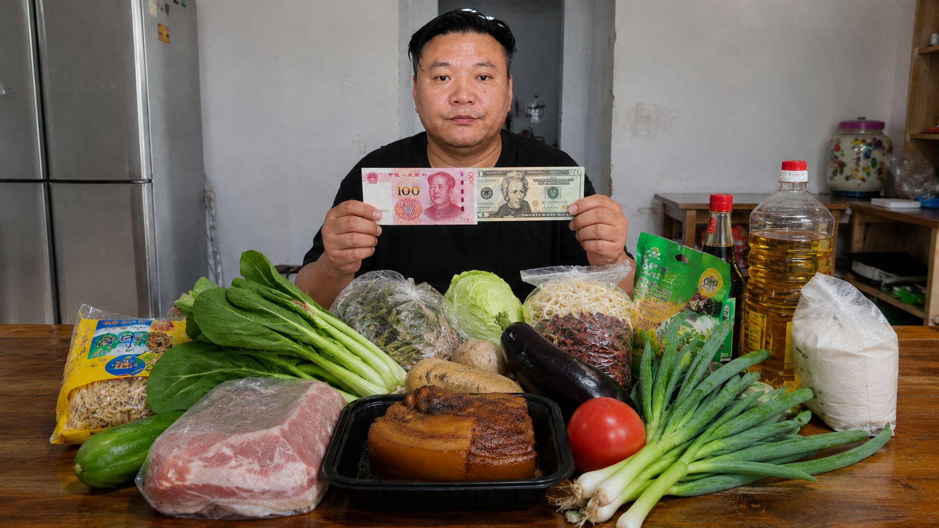 Um dia de salário, cerca de 15 dólares: veja o que uma moradora levou de um supermercado chinês e o que isso revela sobre o custo de vida na China.