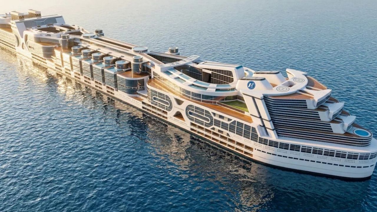 Freedom Ship quer virar cidade flutuante no oceano com energia nuclear e porte maior que navio de cruzeiro.