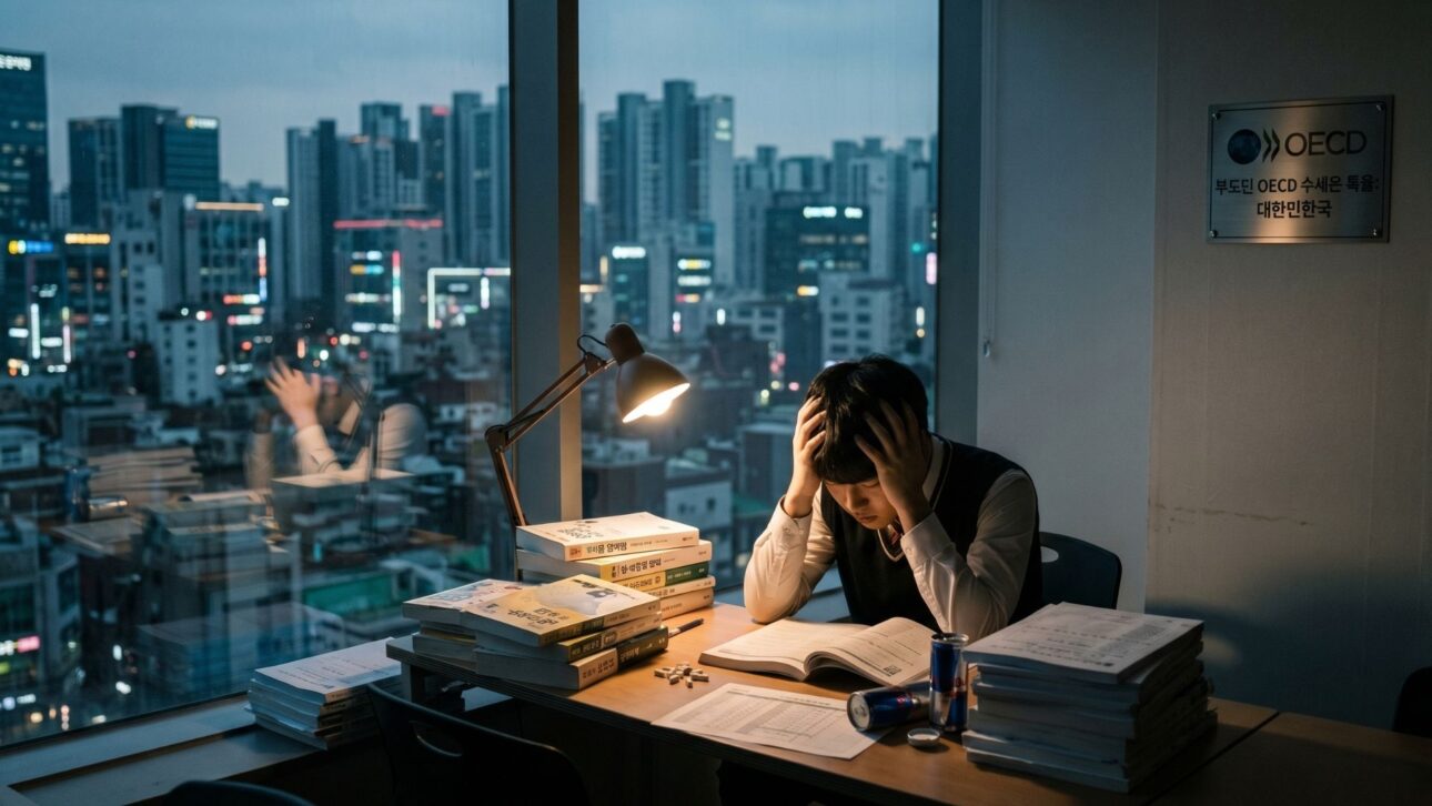 South Korea leads OECD ranking, faces mental health crisis among youth, and exposes the weight of the school system based on hagwons and Suneung.