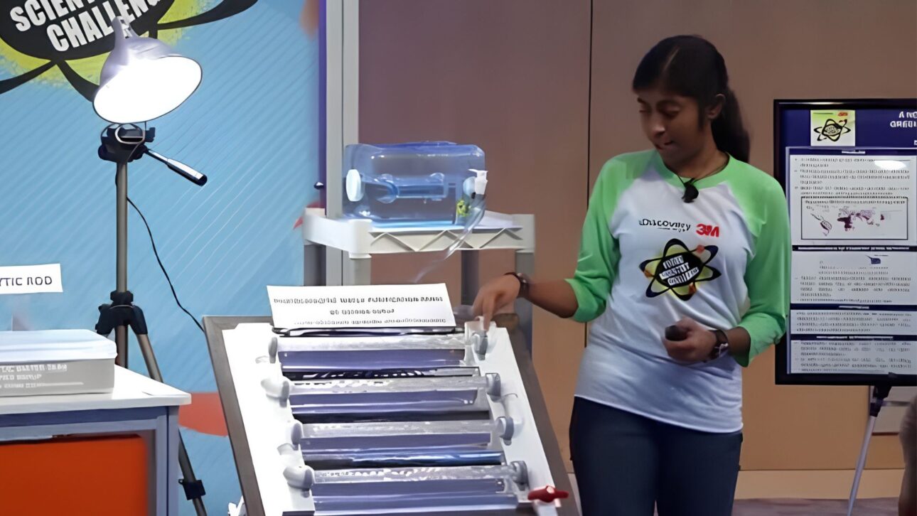 Deepika Kurup criou sistema solar de purificação de água