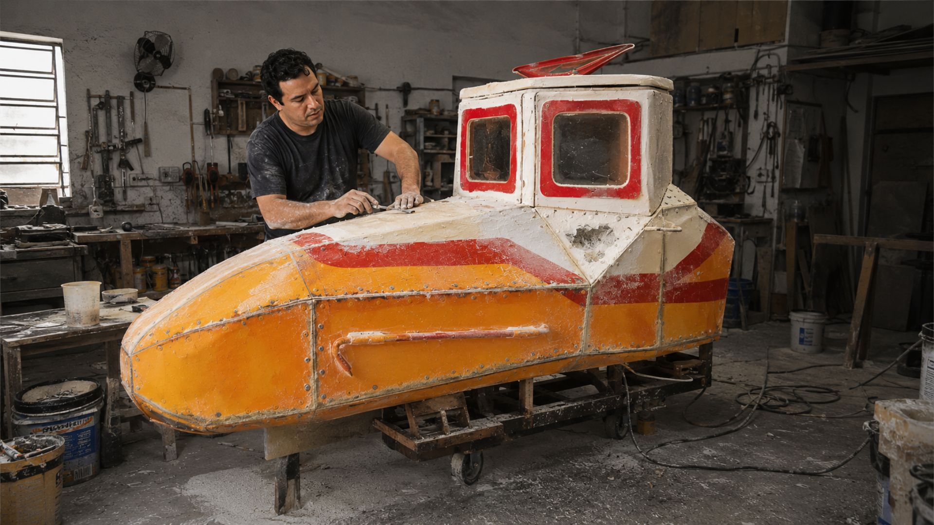Iberê Thenório, do Manual do Mundo, passou 4 anos construindo um submarino caseiro de fibra de vidro e mergulhou com ele no fundo do mar em Paraty.