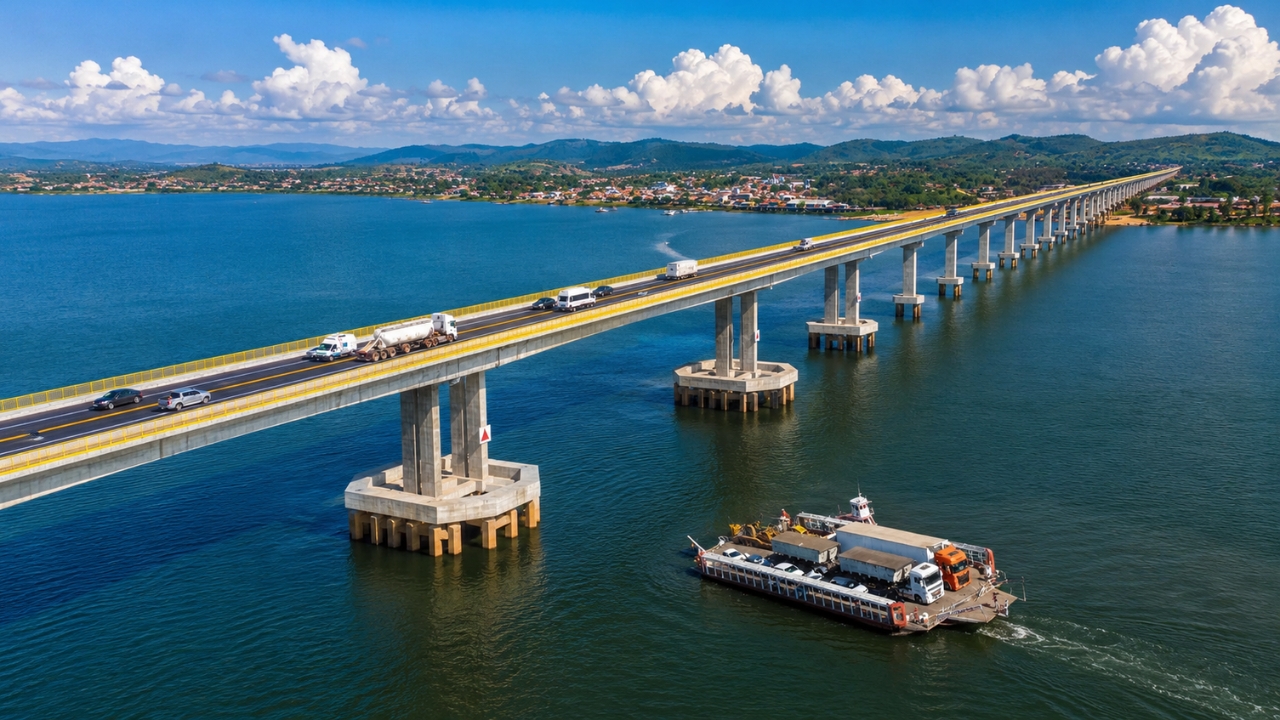 Balsa que podia custar mais de R$ 300 por viagem finalmente perde espaço para uma ponte gigante entre Tocantins e Pará, e moradores que pagavam caro para cruzar de um estado a outro agora veem uma economia que muda a rotina