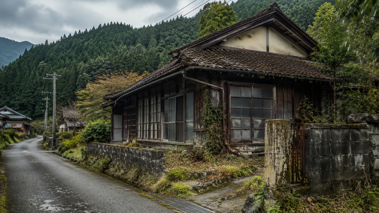 No Japão, 9 milhões de casas vazias viraram símbolo de uma crise silenciosa, enquanto vilarejos envelhecem, herdeiros recusam imóveis antigos e estrangeiros compram propriedades que moradores locais já não querem assumir