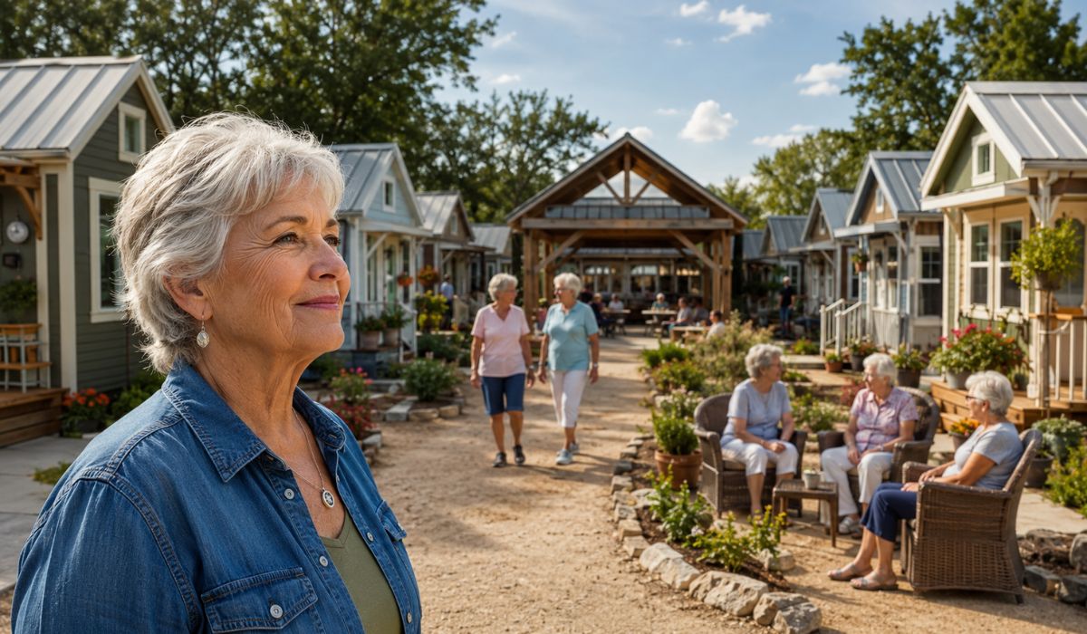Mulher de 70 anos investe aposentadoria e cria vila de microcasas para mulheres mais velhas no Texas, com aluguel acessível. (Imagem: Ilustrativa)
