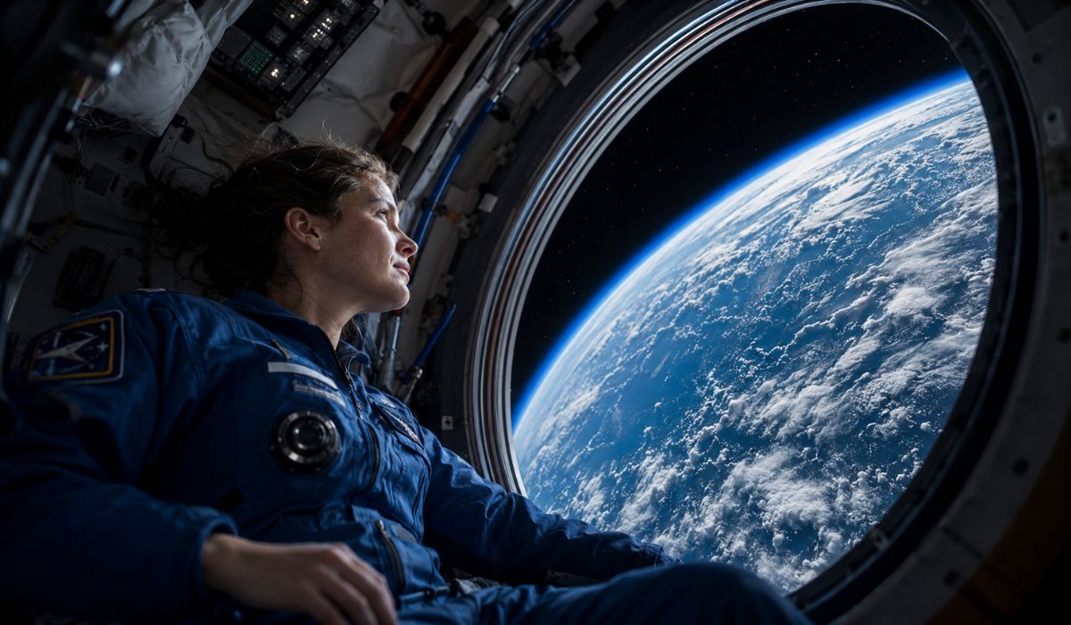 Estudo liga microgravidade a mudanças na percepção e na consciência de astronautas ao verem a Terra do espaço em missões lunares. (Imagem: Ilustrativa)