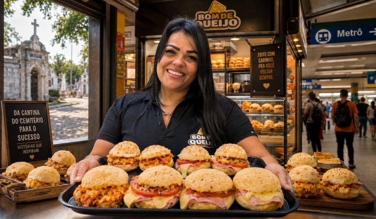 Conheça a história da Bomdiqueijo, marca que saiu de uma cantina no cemitério e virou franquia com faturamento de R$ 4,9 milhões em 2024. (Imagem: Ilustrativa)