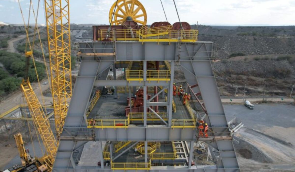 Shaft hoisting for the Pilar mine - Image: Reproduction/Crane Brasil