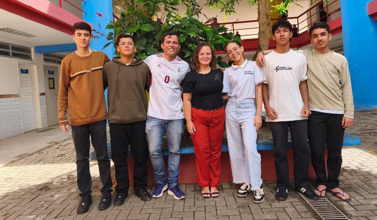 Students responsible for the Apollo SPX project, finalist of Solve for Tomorrow Brazil 2025 - Image: Samsung