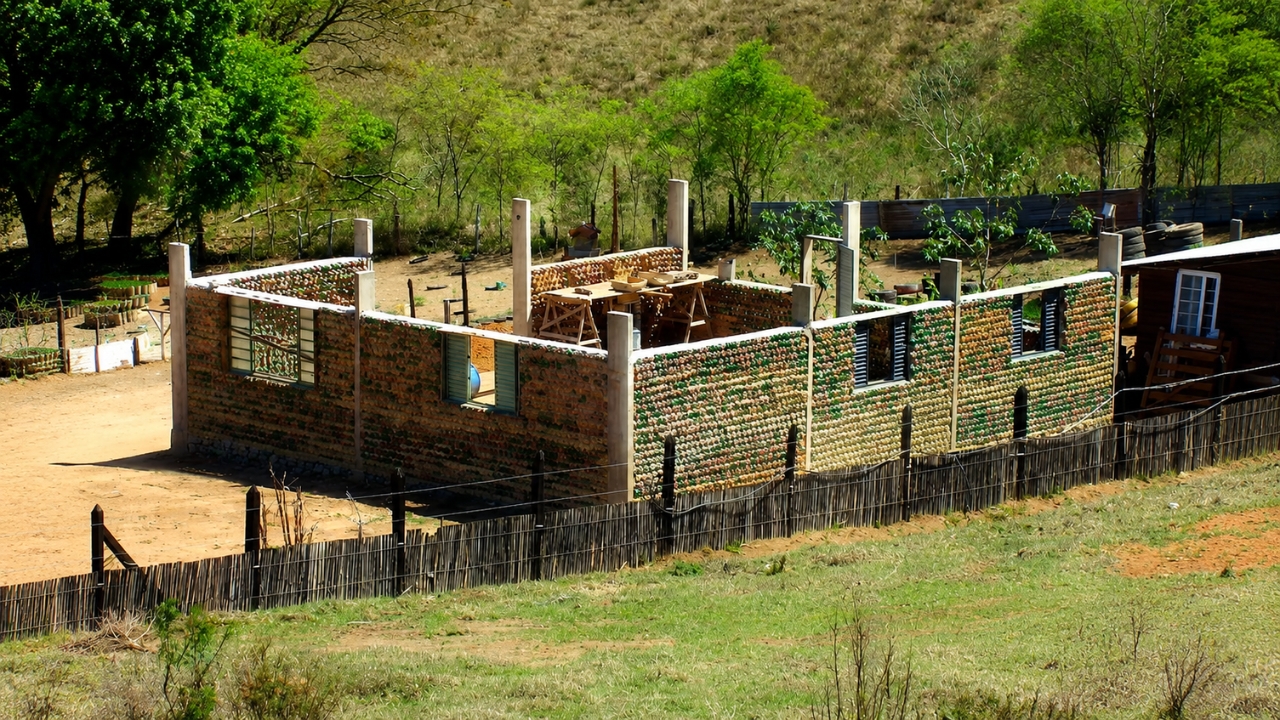 Homem constrói casa de 100 m² com 11 mil garrafas PET em Minas Gerais e emociona ao revelar que o pai recolheu quase todo o material pela cidade antes que virasse lixo comum
